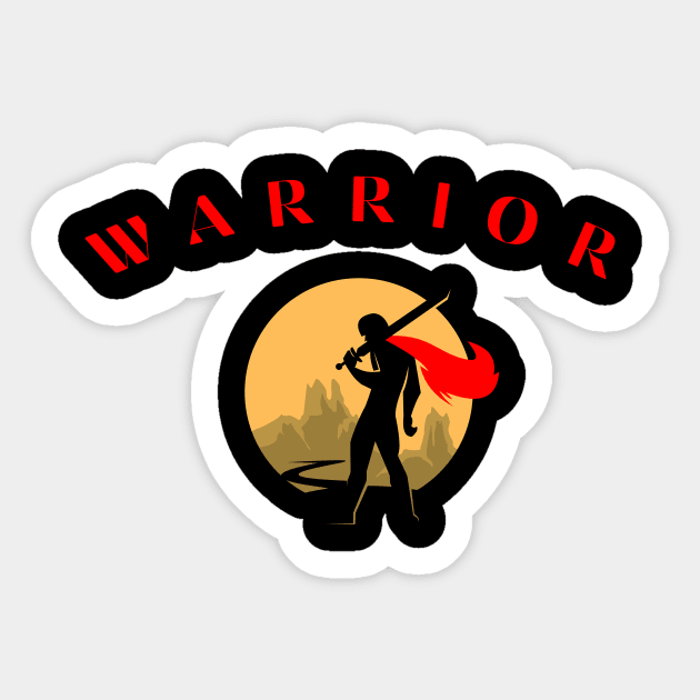 The Warrior Superhero Never Sleeps Sticker by MyUniqueTee